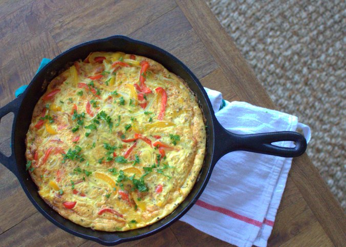 Frittata with Roasted Cherry Tomato Sauce | www.thebahamallama.wordpress.com