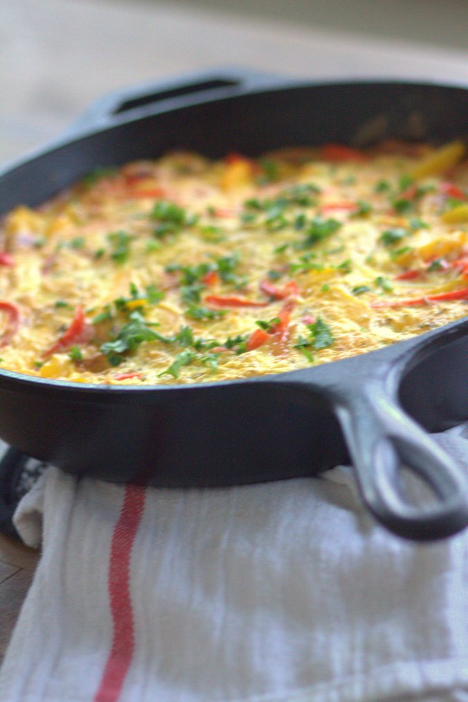 Frittata with Roasted Cherry Tomato Sauce | www.thebahamallama.wordpress.com