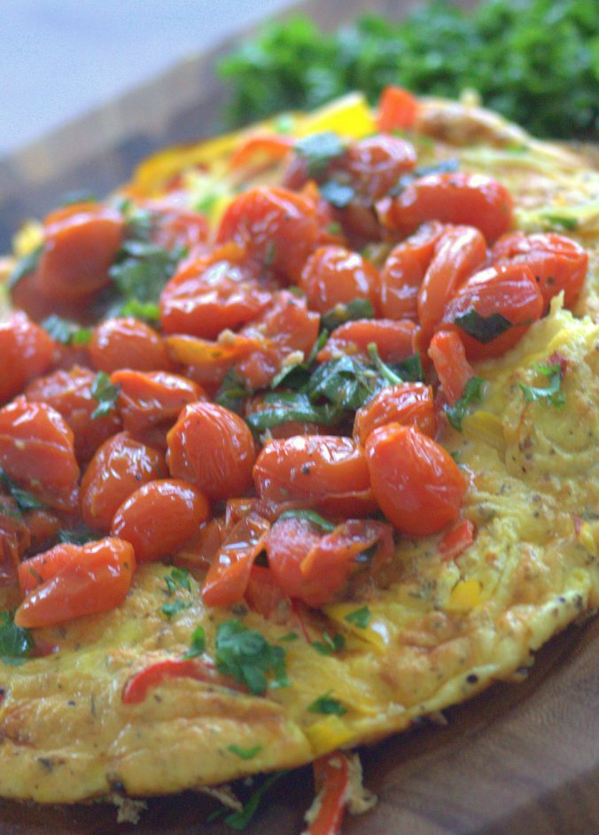 Frittata with Roasted Cherry Tomato Sauce | www.thebahamallama.wordpress.com