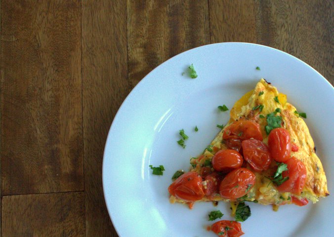 Frittata with Roasted Cherry Tomato Sauce | www.thebahamallama.wordpress.com
