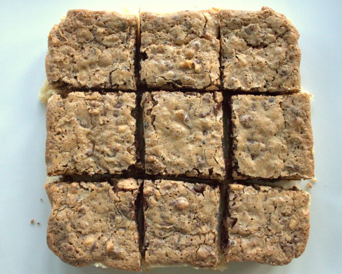 Bourbon Chocolate Walnut Bars | www.thebahamallama.com