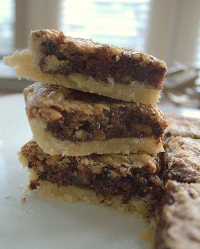 Bourbon Chocolate Walnut Bars | www.thebahamallama..com