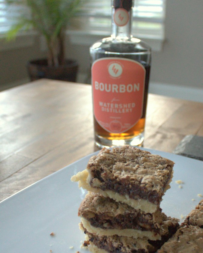 Bourbon Chocolate Walnut Bars | www.thebahamallama..com