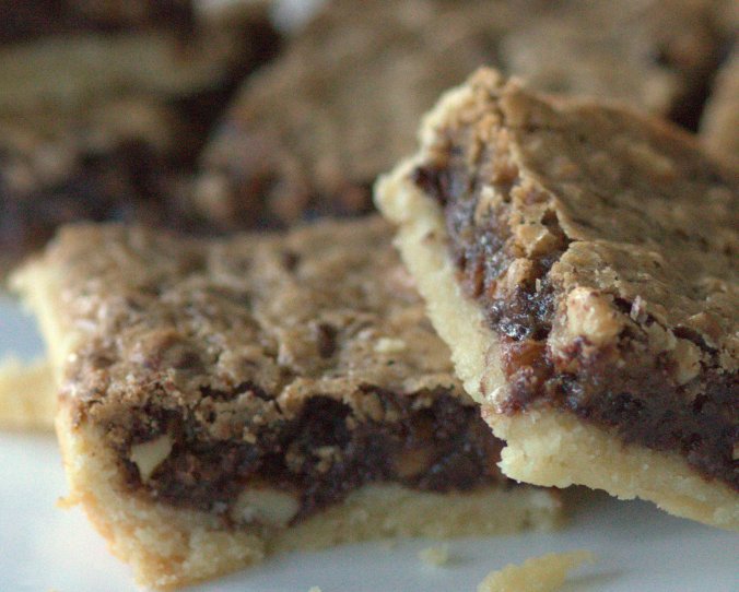 Bourbon Chocolate Walnut Bars | www.thebahamallama..com