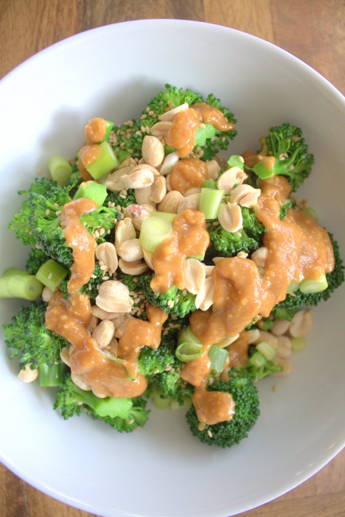 Broccoli with Peanut Sauce | www.thebahamallama.com